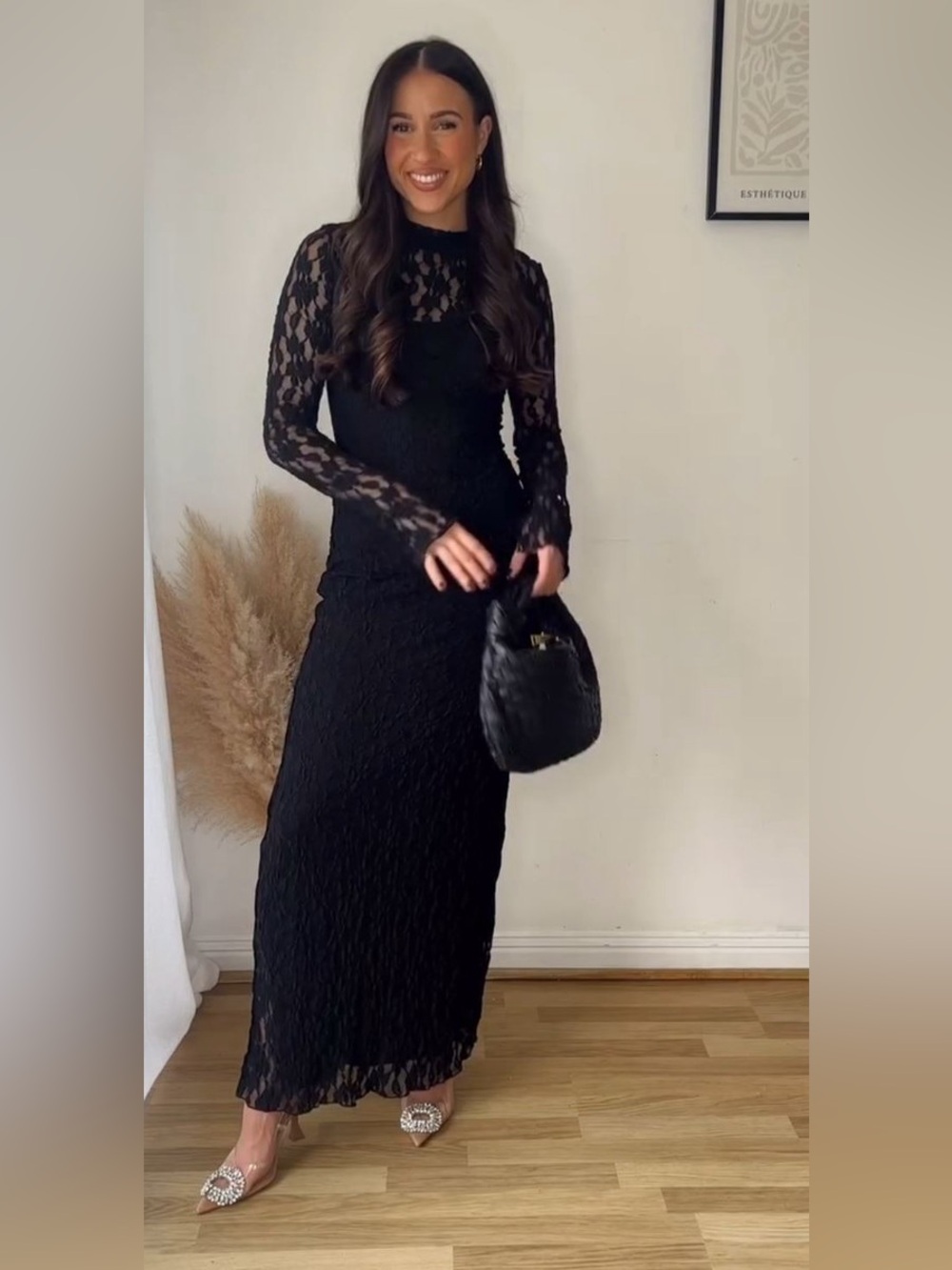 Zara Lace Maxi Dress 🖤